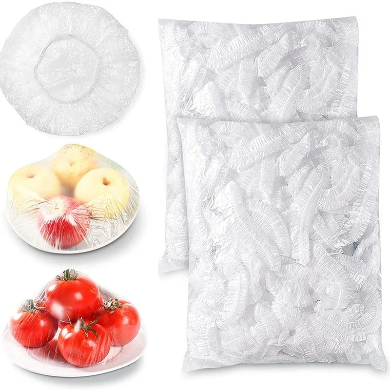 100Pcs Of Disposable Plastic Bag For Food Cover