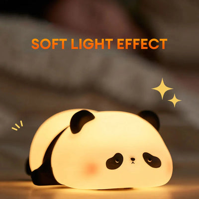 Silicone Cute Sleeping Panda Tap Night Light for Kids