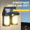 Double Head Antique Solar Sensor Wall Lamp