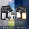 Double Head Antique Solar Sensor Wall Lamp