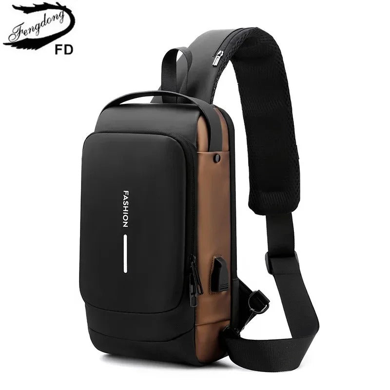 Multi-Functional Chest Bag With Usb Port