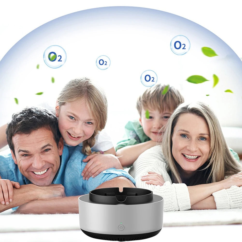 Ashtray with Air Purifier Features