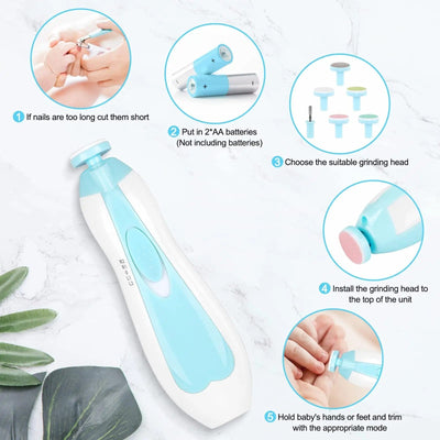 6 in 1 Electric Baby Nail Trimmer