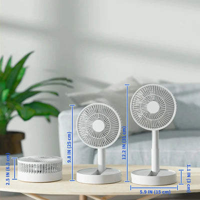 Rechargeable Mini Folding Telescopic Fan
