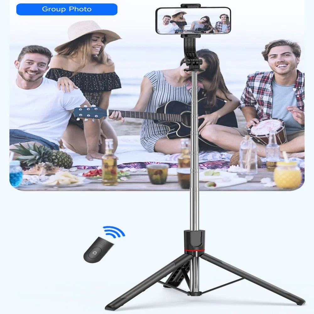 Bluetooth Selfie Sticks with Remote and Selfie Light