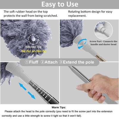 Microfiber Duster with Extension Pole