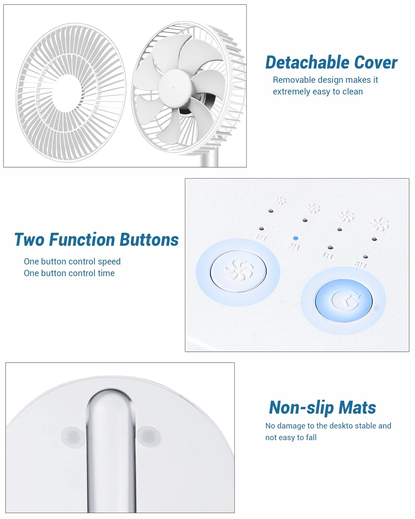 Rechargeable Mini Folding Telescopic Fan