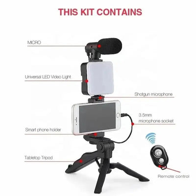 AY-49 Mobile Phone Vlog Selfie Stick